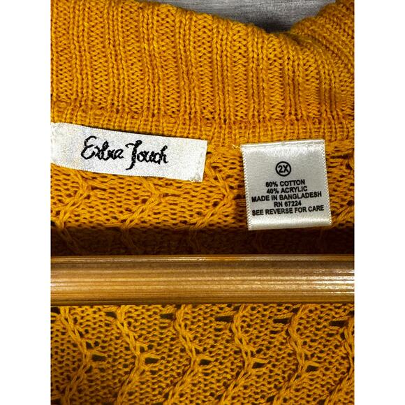 Y2K Extra Touch Crochet Shrug Size 2X Twee Boho Cottage - Picture 5 of 5